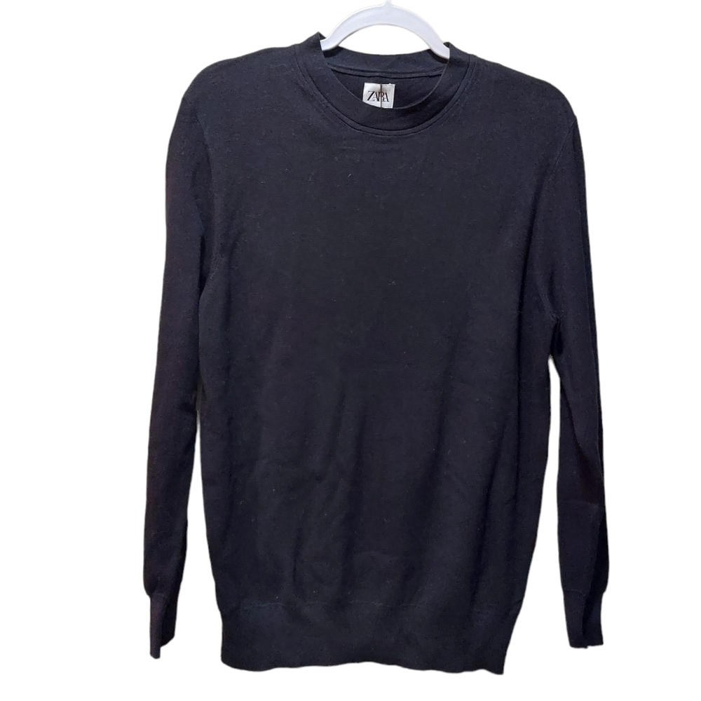 ZARA LADIES LONG SLEEVE CREW NECK SWEATER- M
